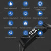 Hevaral Smart Fitness Activity Tracker Bracelet Pedometer Calorie Counter Watch Men Womens Heart Rate Monitor IP67 Wristband